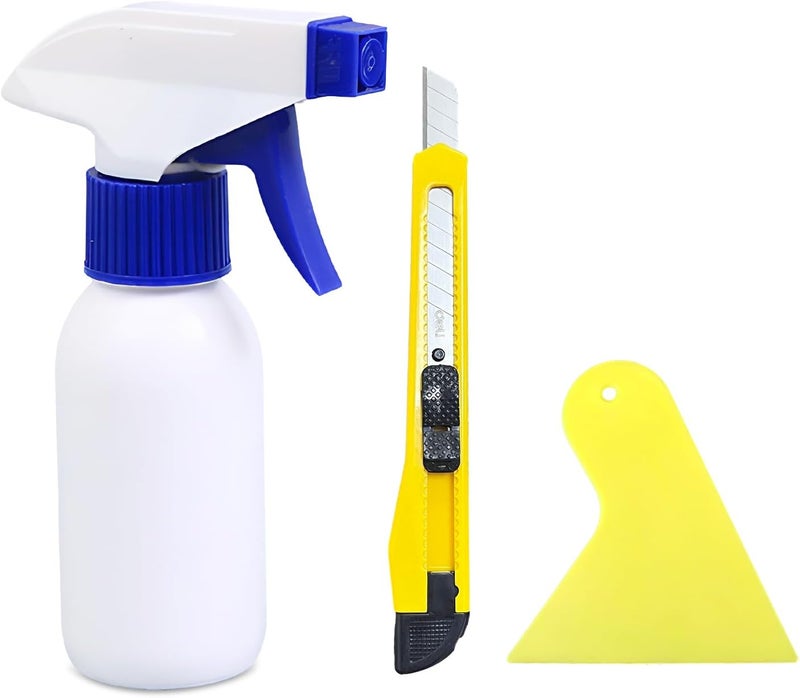 NYTKL 3 PCS Window Tint Kit, Window Film Installation Tools Include Squeegee, Utility Knife, Spray Bottle, Car Windows Tint Application Kit, Vehicle Glass Vinyl Wrap Tool Set - Image 1